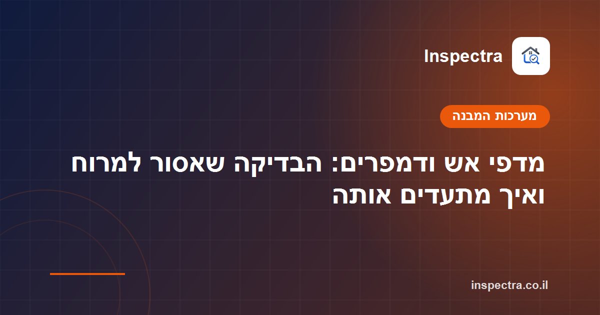 מדפי אש ודמפרים: הבדיקה שאסור למרוח ואיך מתעדים אותה